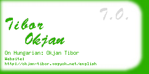tibor okjan business card